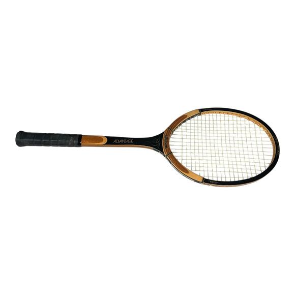 Vintage Wilson Advantage Wooden Tennis Racquet Original Cover 1970s Collectible - Picture 6 of 13